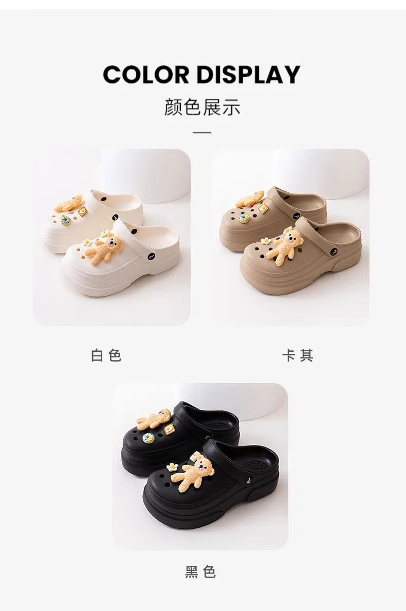 New Ladies Hole Shoes Ultra Light Elastic White — feature 8