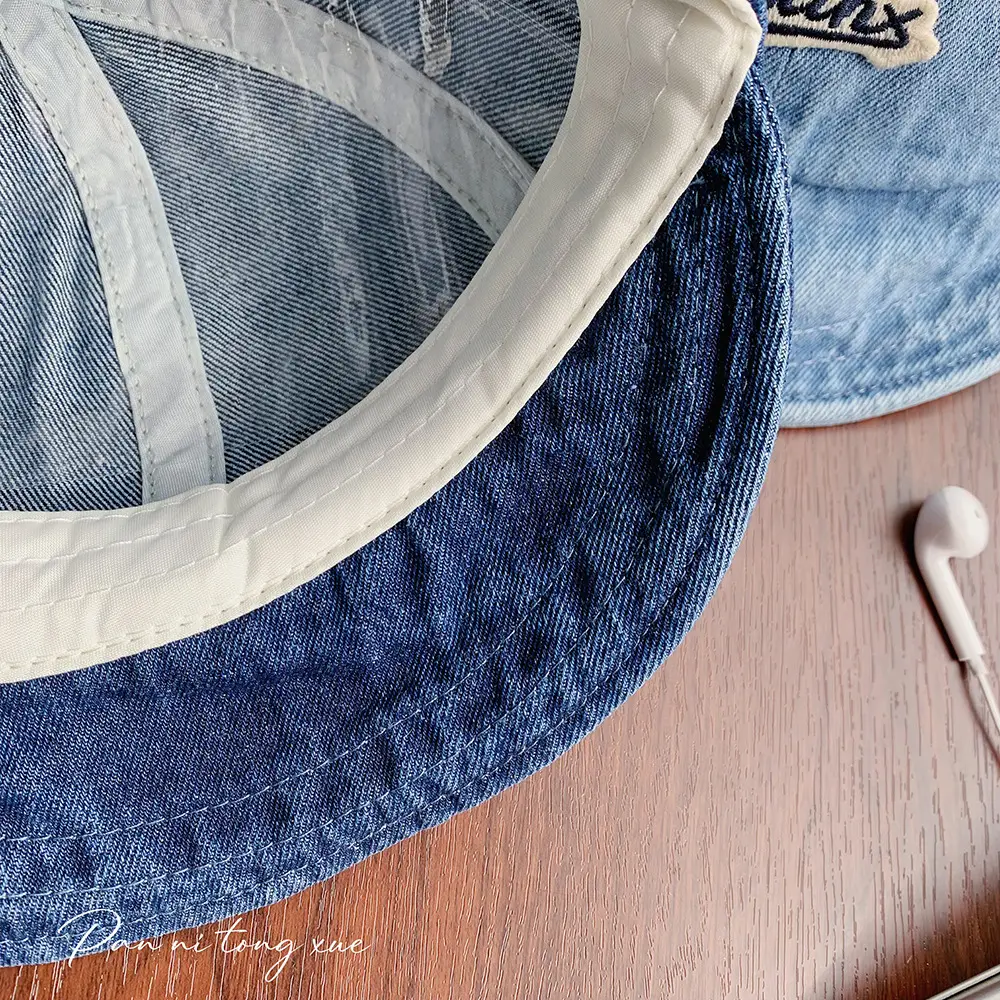 Blue Denim Fisherman Cap for Boys Girls Sunscreen Hat — feature 27