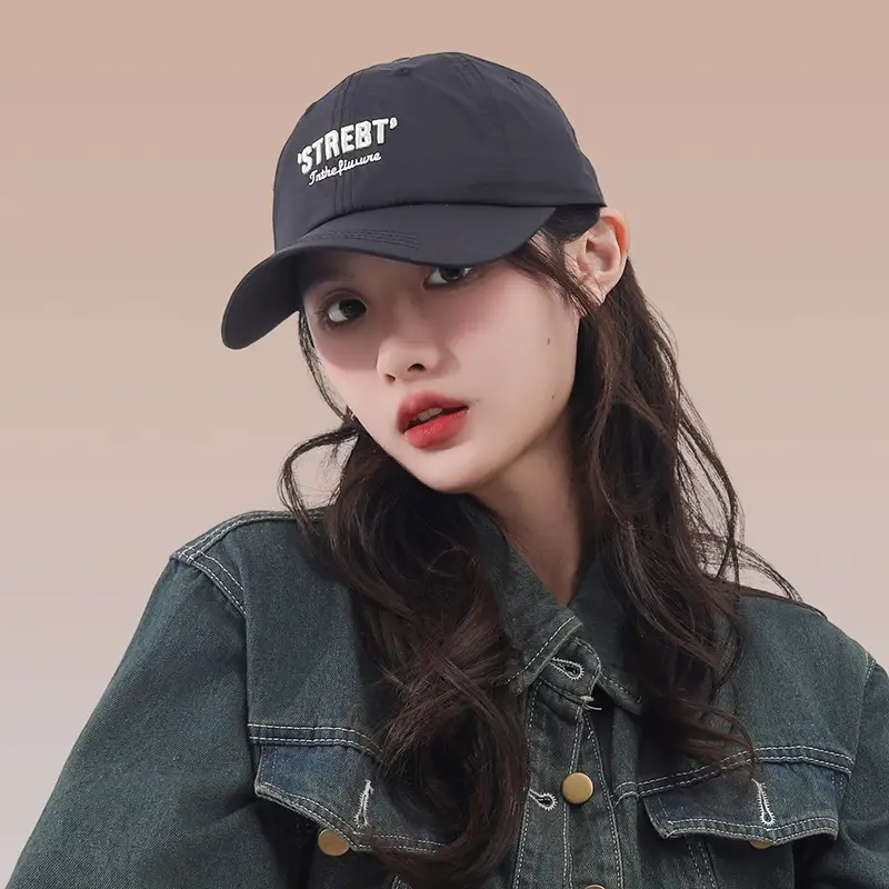 Women Pink Street Style Baseball Cap with Embroidered Letter — feature 20