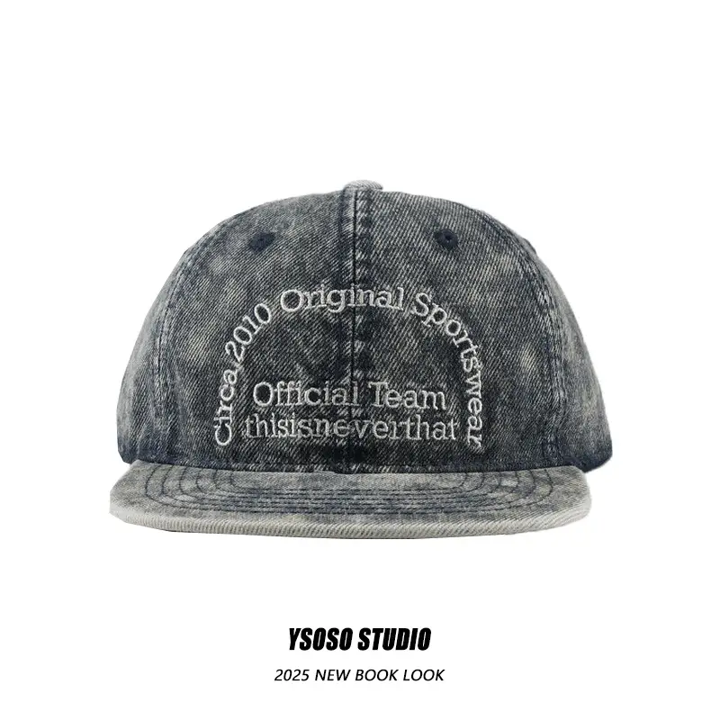 Vintage Washed Denim Hip-hop Cap for Men Women - Image 5