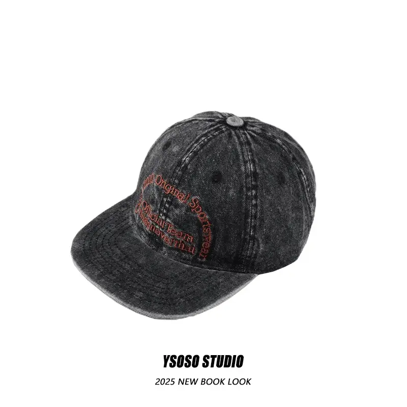 Vintage Washed Denim Hip-hop Cap for Men Women - Image 6