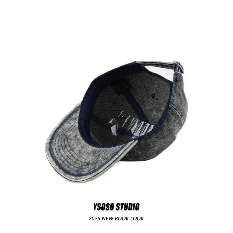 Vintage Washed Denim Hip-hop Cap for Men Women — feature 6
