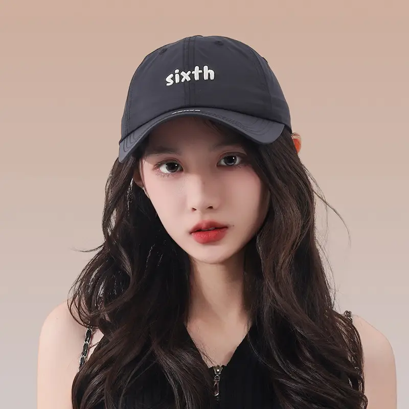 Women's 6th Embroidered Baseball Cap Spring Summer Duck Tongue Hat — feature 19