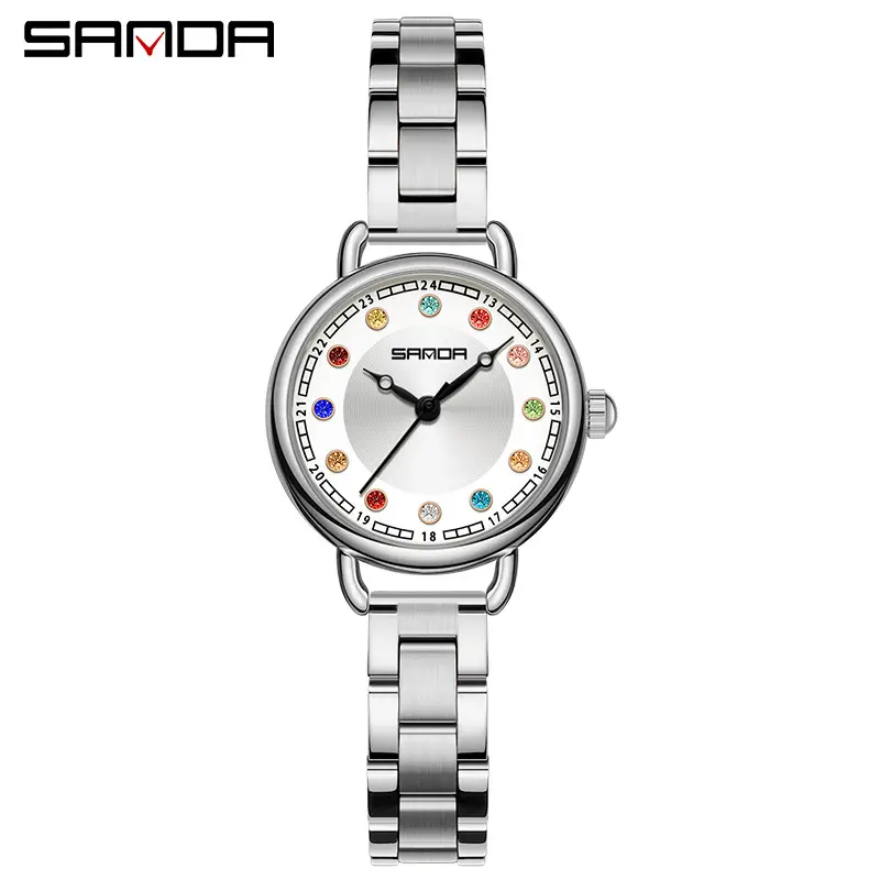 Sanda High-End Women's Quartz Watch with Birthstone Design - Image 14