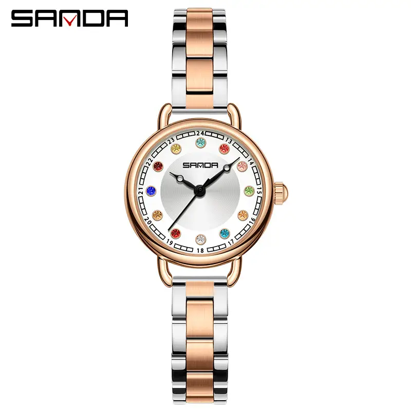 Sanda High-End Women's Quartz Watch with Birthstone Design - Image 15