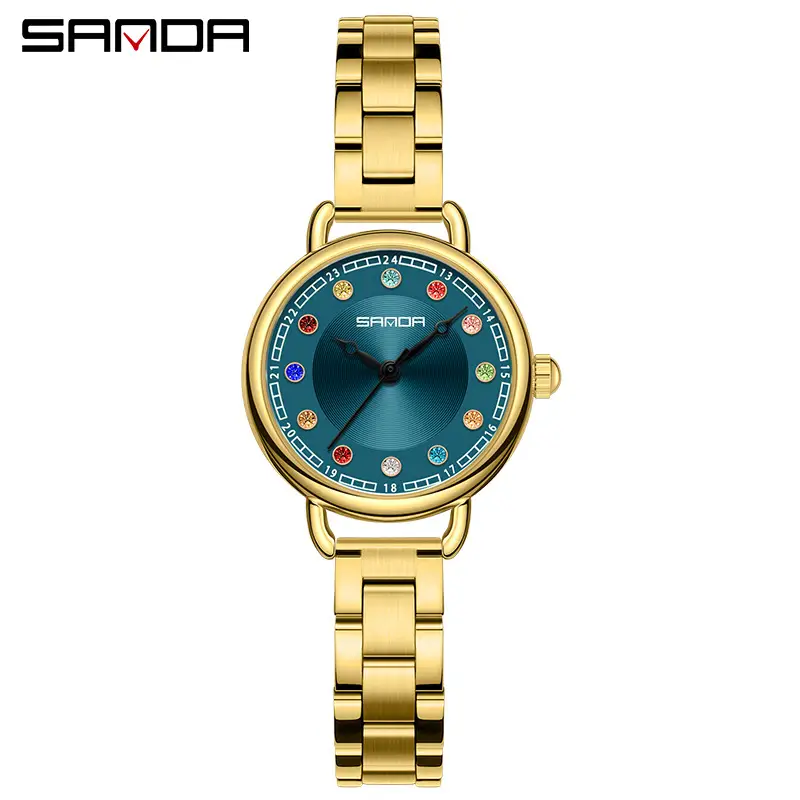 Sanda High-End Women's Quartz Watch with Birthstone Design - Image 19