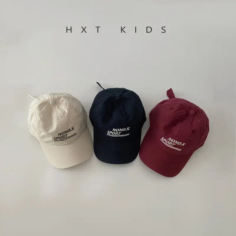 Purple Kids Cap with Letter Embroidery Sunshade - Image 10