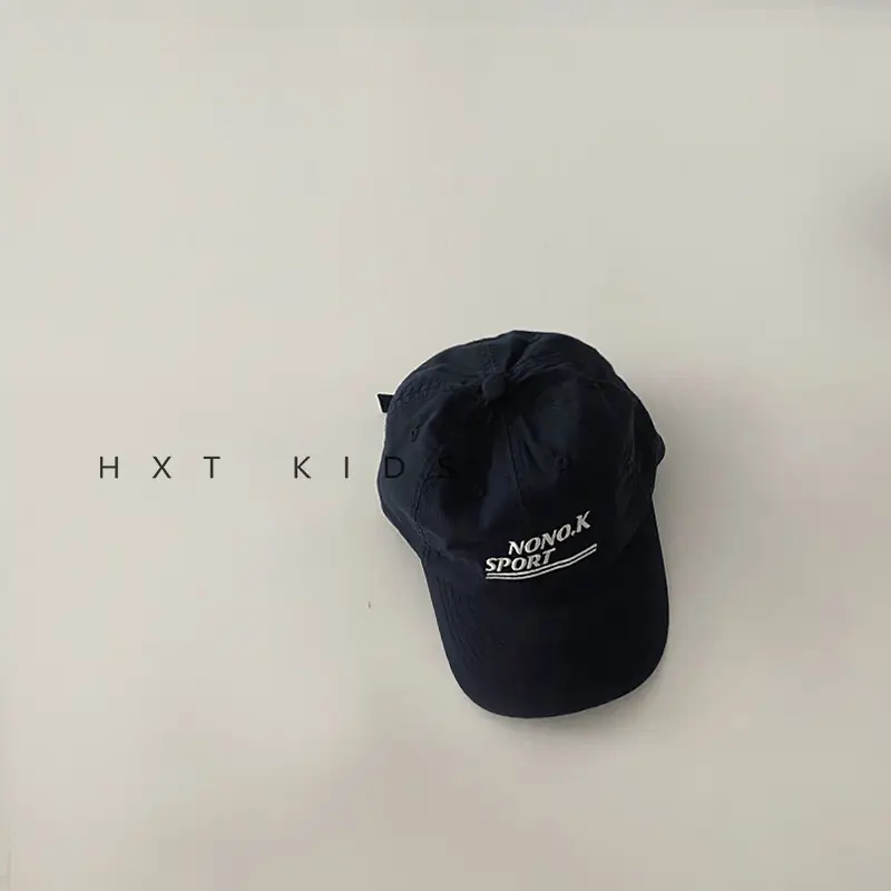 Purple Kids Cap with Letter Embroidery Sunshade - Image 2