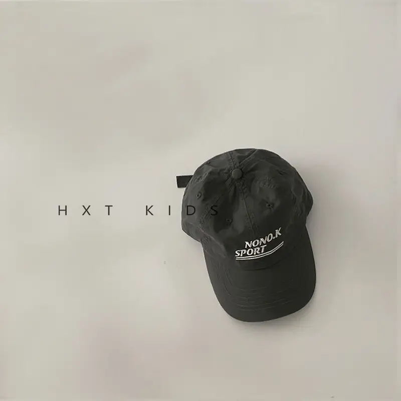 Purple Kids Cap with Letter Embroidery Sunshade - Image 4