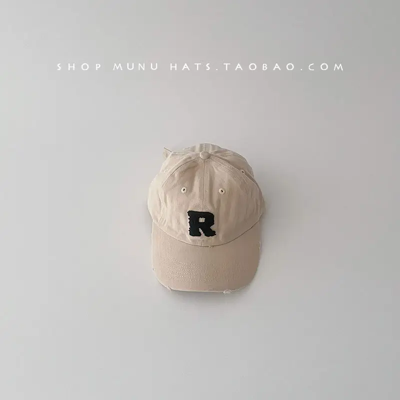 Kids Baseball Cap Grey Korean Western Style — feature 14