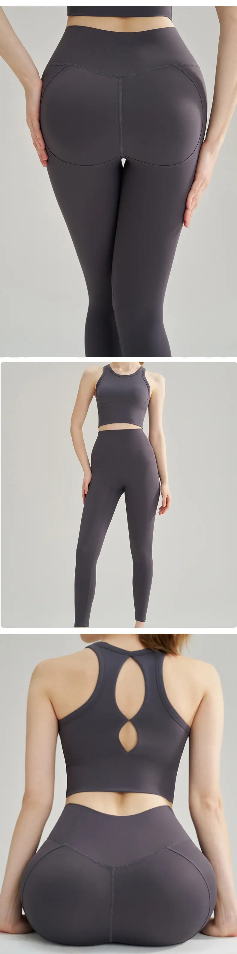 Women High-Waist Butt Lifting Padded Fitness Pants Peach — feature 15