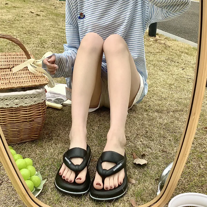 2025 New EVA Flip Flops Women's Summer Home Travel Fashion Beach Thick Slippers for Women - Image 8