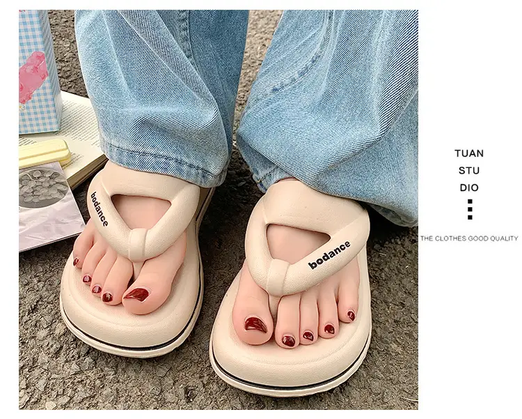 2025 New EVA Flip Flops Women's Summer Home Travel Fashion Beach Thick Slippers for Women — feature 10