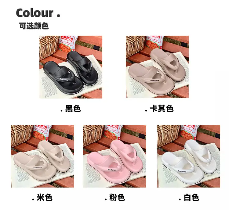 2025 New EVA Flip Flops Women's Summer Home Travel Fashion Beach Thick Slippers for Women — feature 2