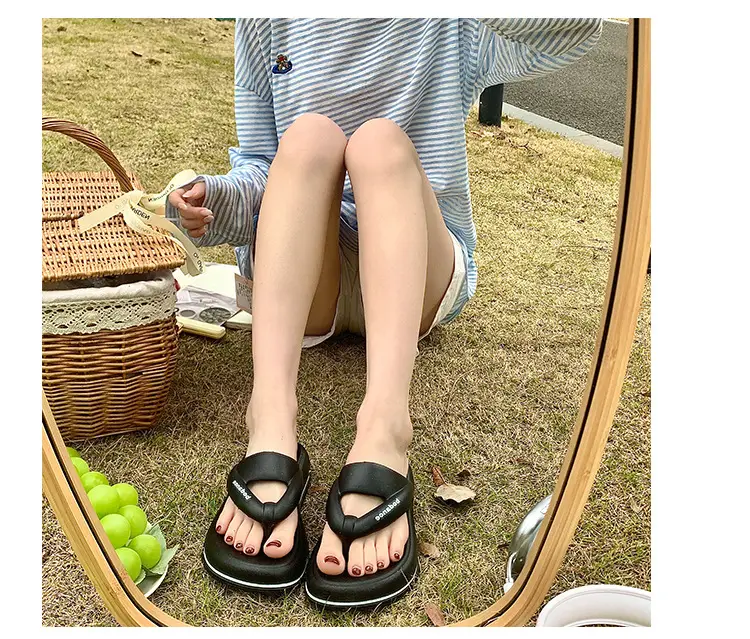 2025 New EVA Flip Flops Women's Summer Home Travel Fashion Beach Thick Slippers for Women — feature 24