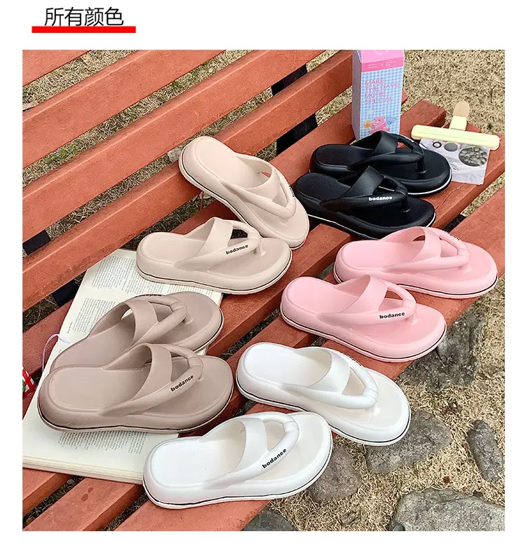 2025 New EVA Flip Flops Women's Summer Home Travel Fashion Beach Thick Slippers for Women — feature 35