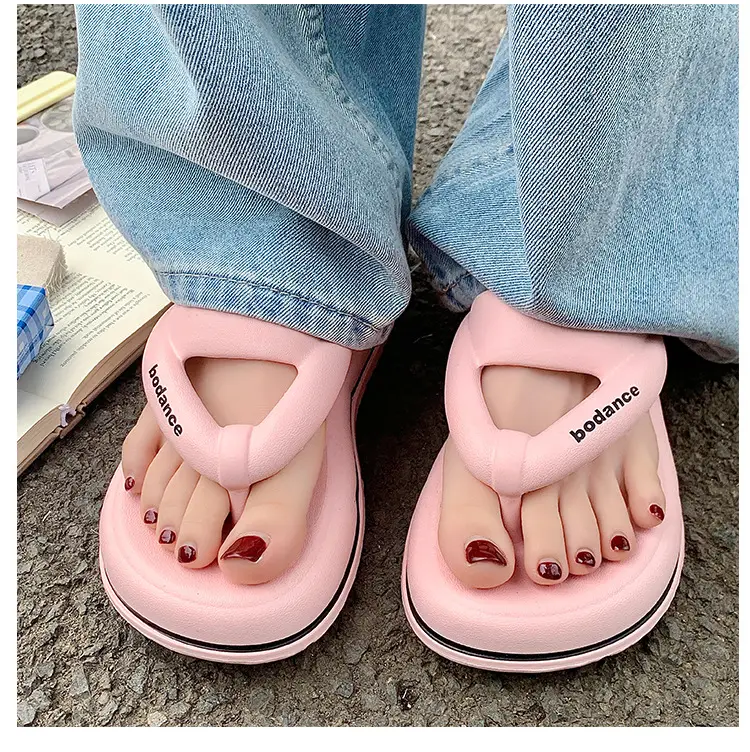 2025 New EVA Flip Flops Women's Summer Home Travel Fashion Beach Thick Slippers for Women — feature 7