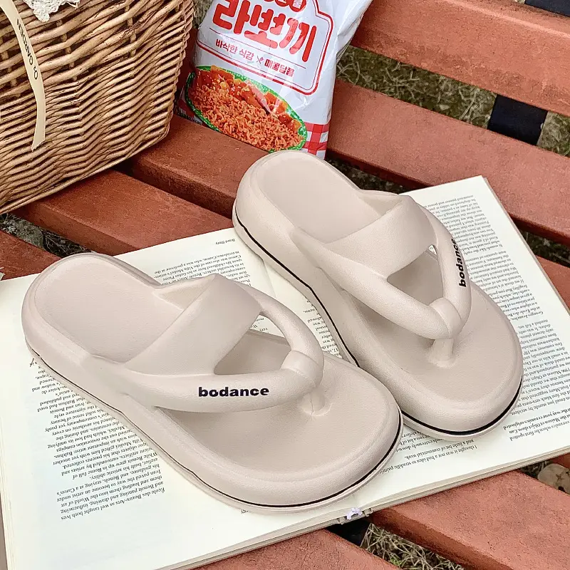 2025 New EVA Flip Flops Women's Summer Home Travel Fashion Beach Thick Slippers for Women - Image 5