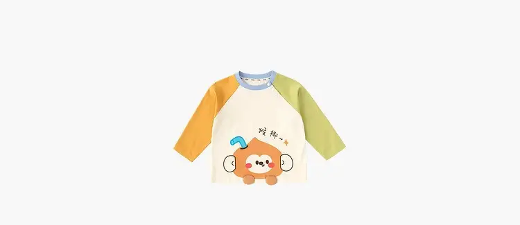 Doodle Baby Long Sleeve T-Shirt Green 7A Anti-Bacterial Spring — feature 36