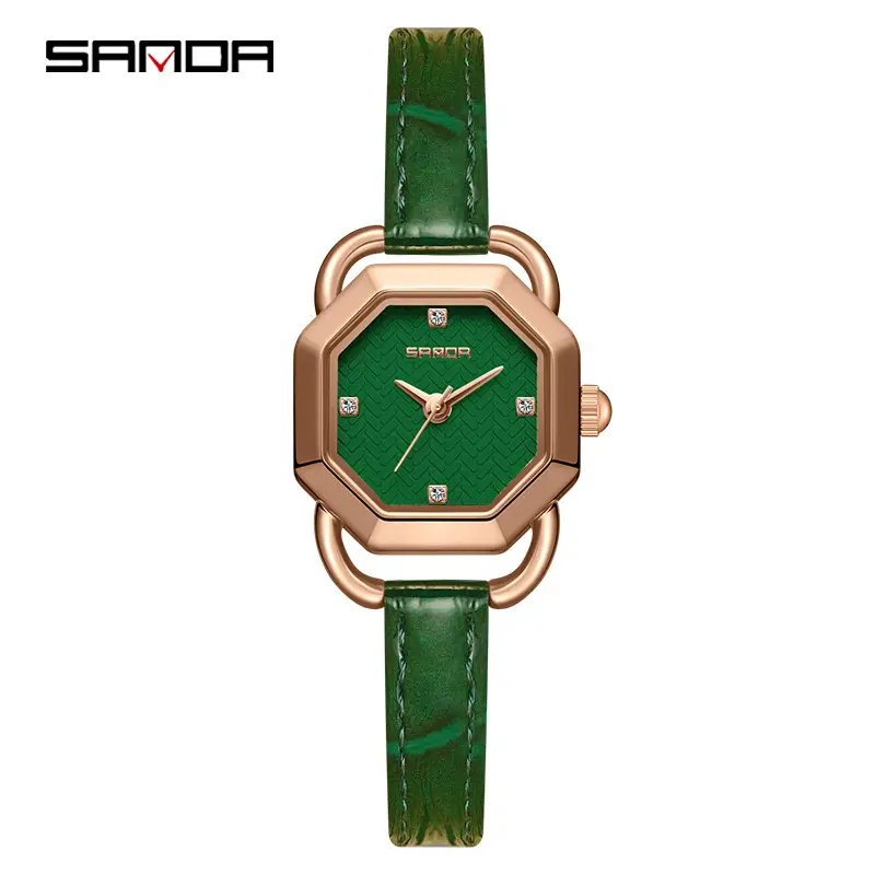 Sanda Waterproof Retro Octagonal Women's Watch