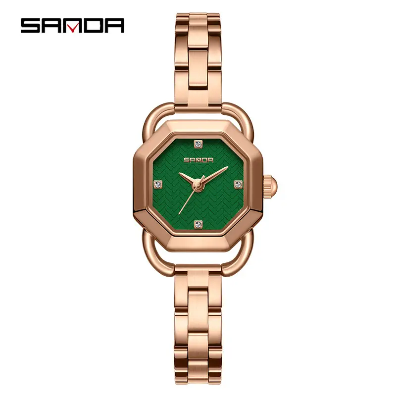 Sanda Waterproof Retro Octagonal Women's Watch