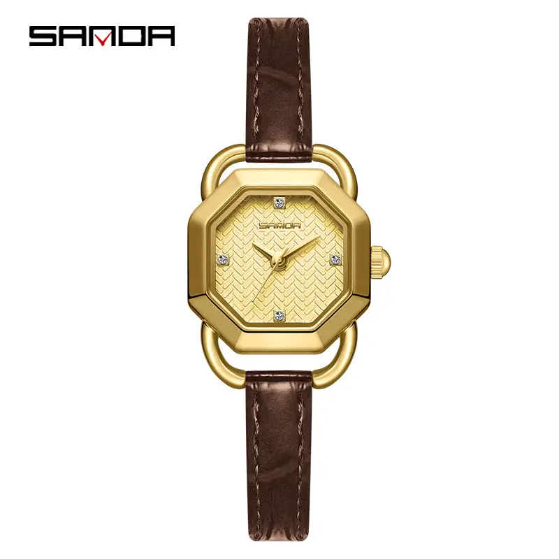 Sanda Waterproof Retro Octagonal Women's Watch