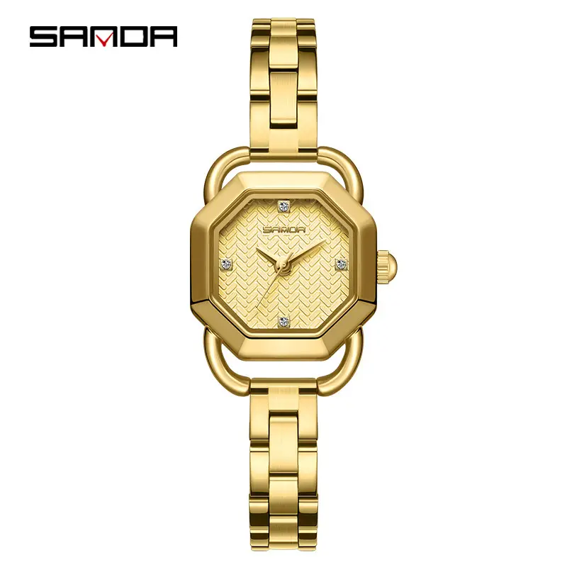 Sanda Waterproof Retro Octagonal Women's Watch