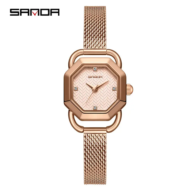 Sanda Waterproof Retro Octagonal Women's Watch
