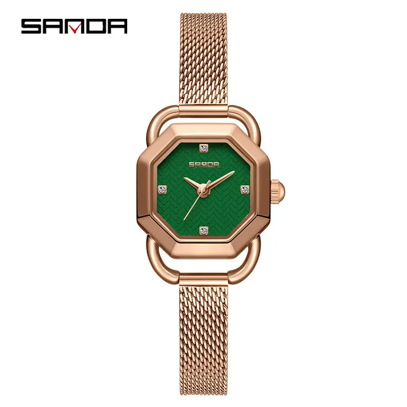 Sanda Waterproof Retro Octagonal Women's Watch