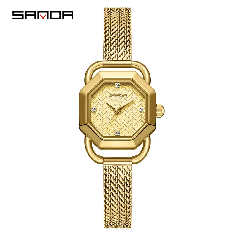 Sanda Waterproof Retro Octagonal Women's Watch