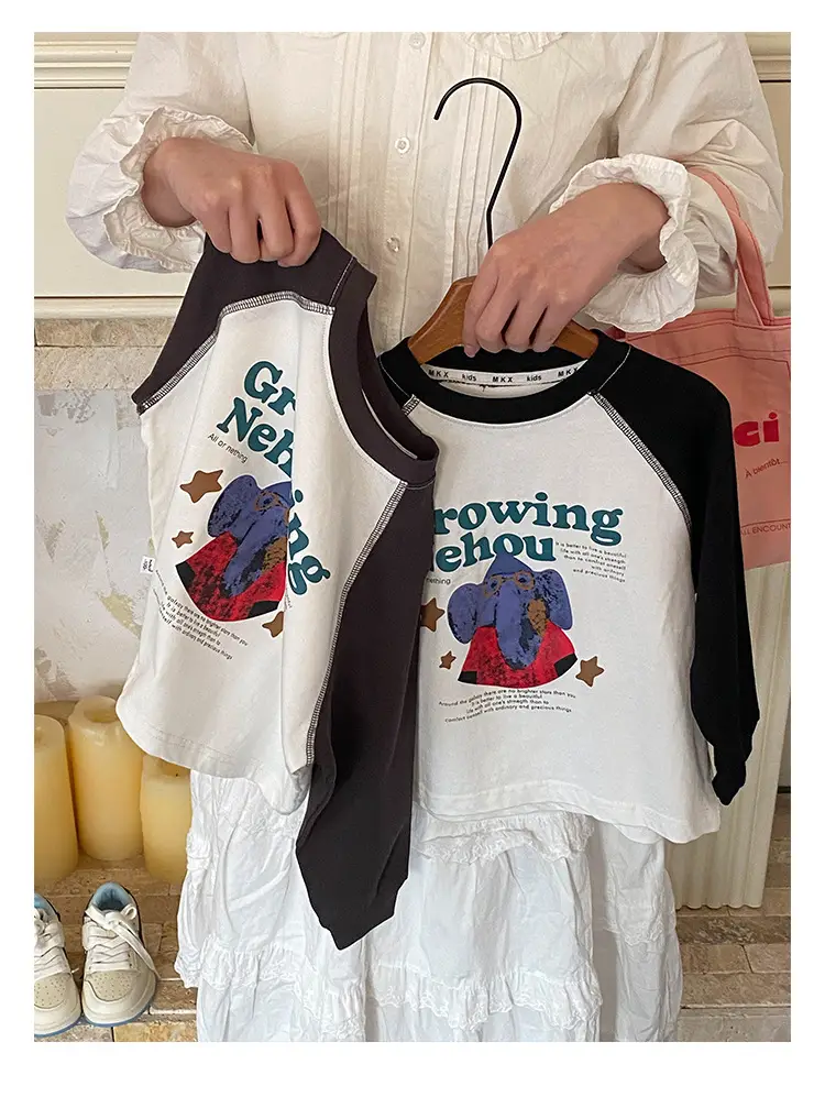 Children's Cotton Raglan Sleeve T-Shirt Boys Spring Autumn — feature 10