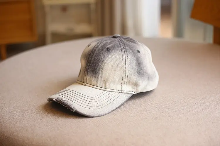 Washed Denim Hole Tie-Dye Baseball Hat Men Women Casual All-match — feature 11