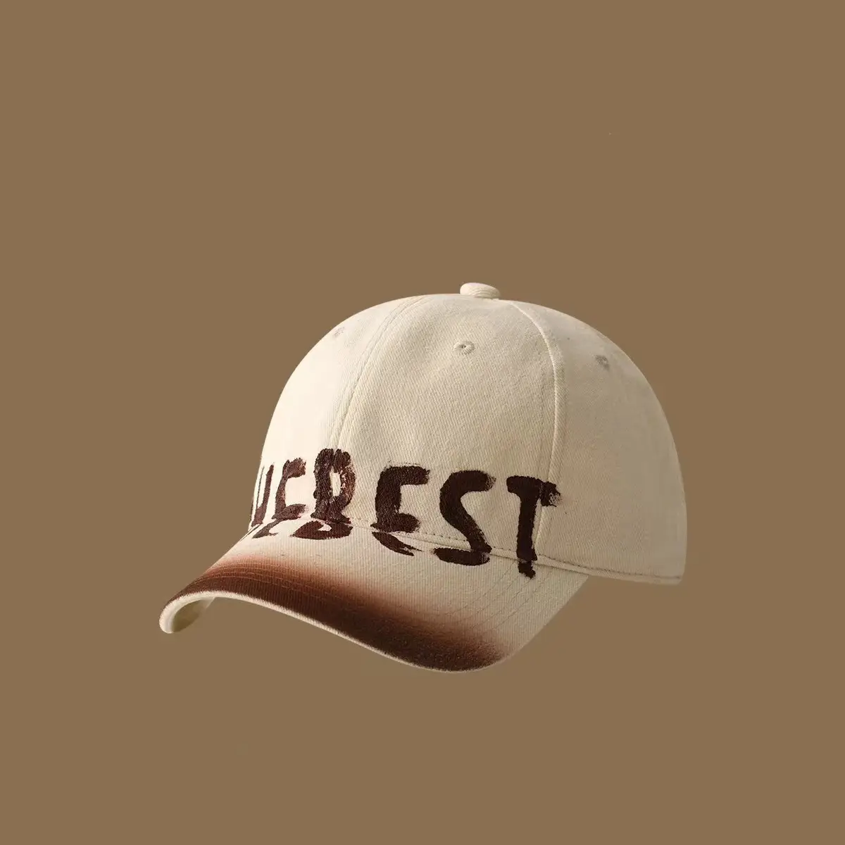 Women's Black American Letter Baseball Cap with Big Head Design — feature 25