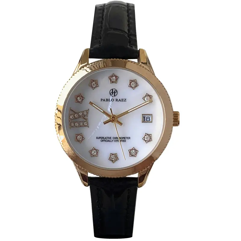 Golden Luminous Rhinestone Ladies Watch Waterproof - Image 9