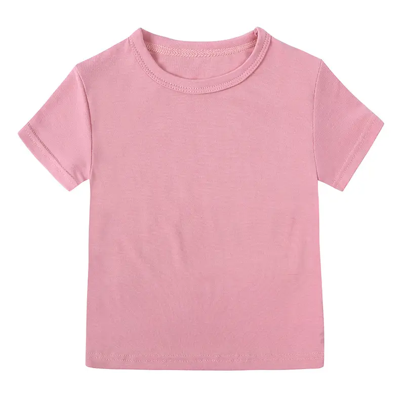 Baby Pink Short Sleeve T-Shirt Base Top