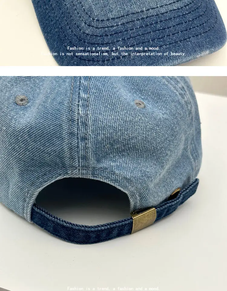 Women's Korean-style Denim Baseball Cap Spring Summer Sun Hat — feature 11