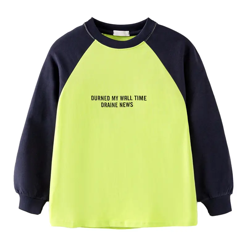 Boys Contrast Yellow Black Long Sleeve T-Shirt 2025 - Image 6