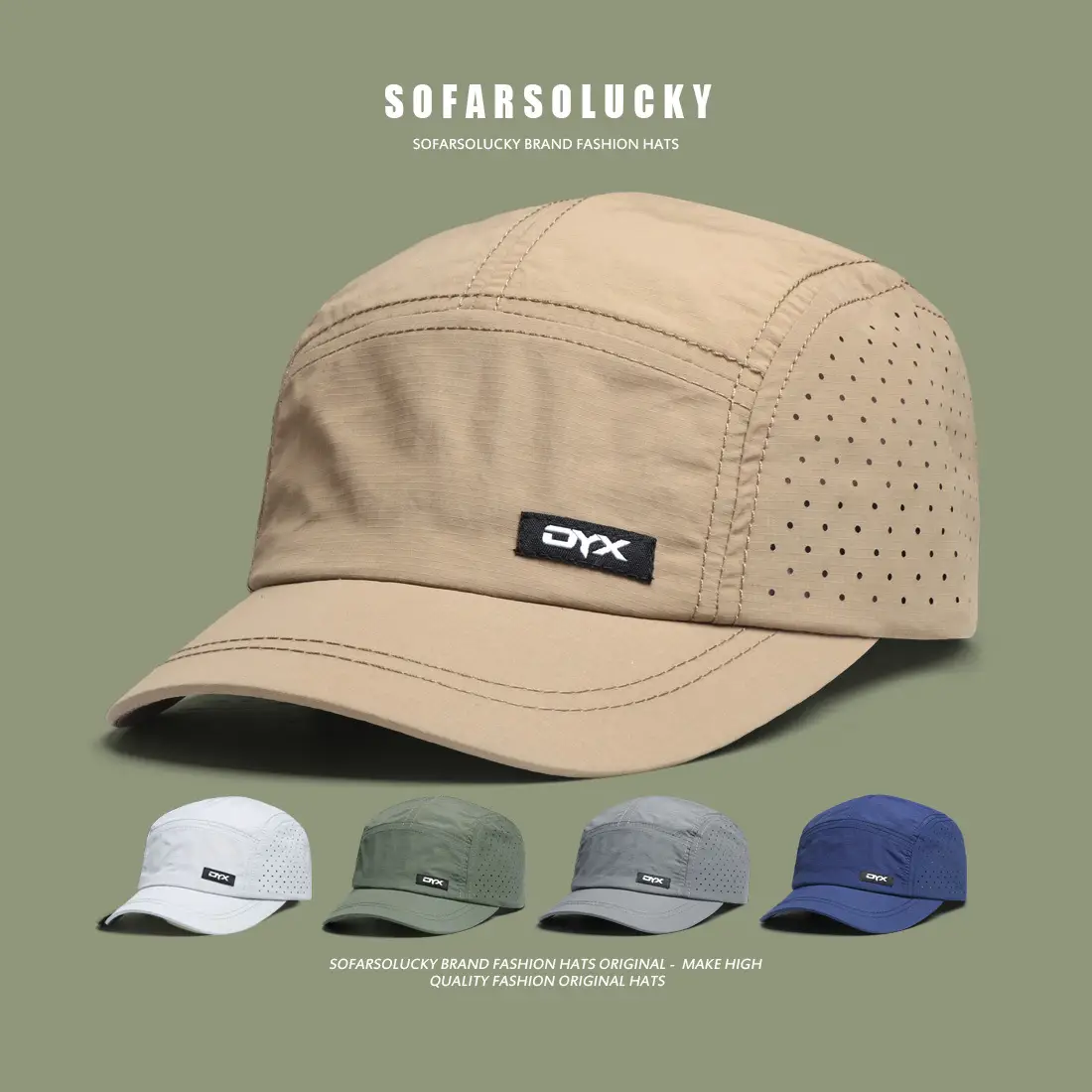 Japanese Style Retro Cap Men Summer Outdoor Sports Breathable Quick-drying Baseball Cap Thin Short Rim Sunhat - Image 7