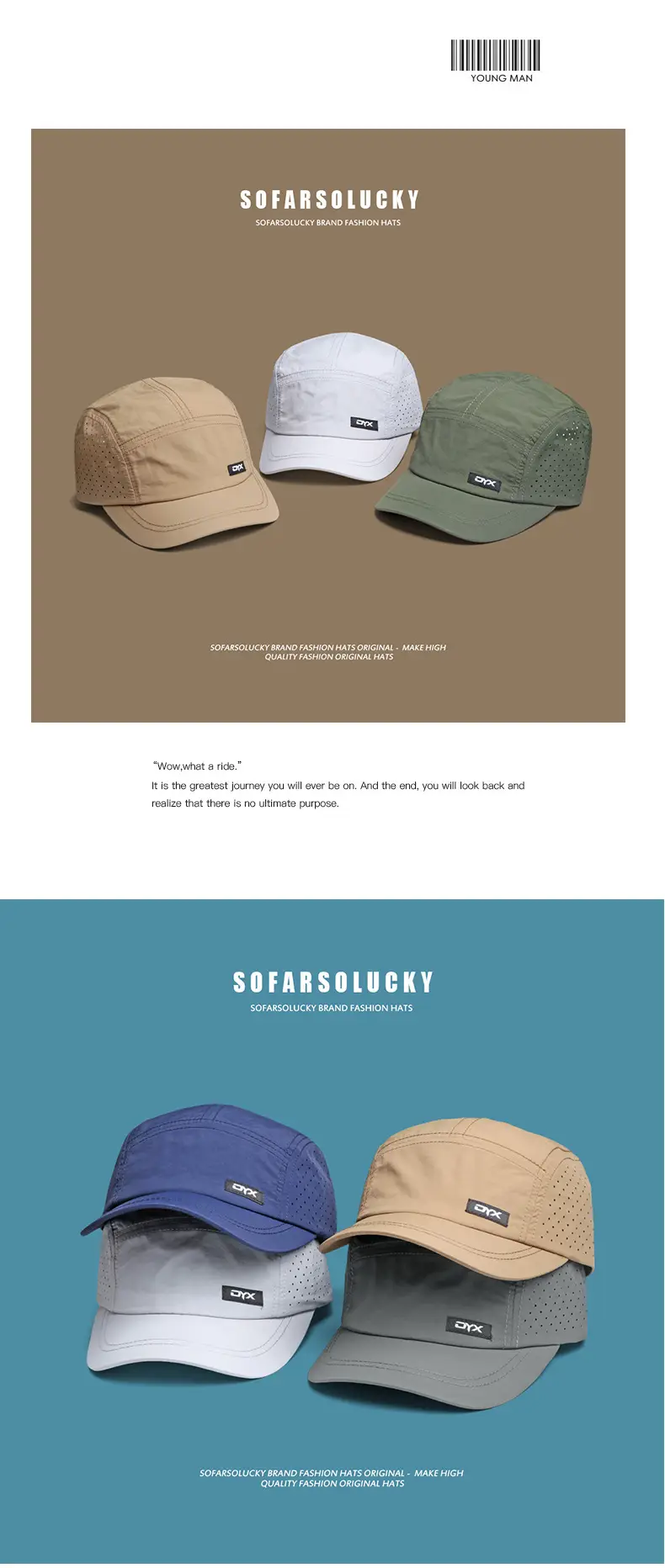 Japanese Style Retro Cap Men Summer Outdoor Sports Breathable Quick-drying Baseball Cap Thin Short Rim Sunhat — feature 3