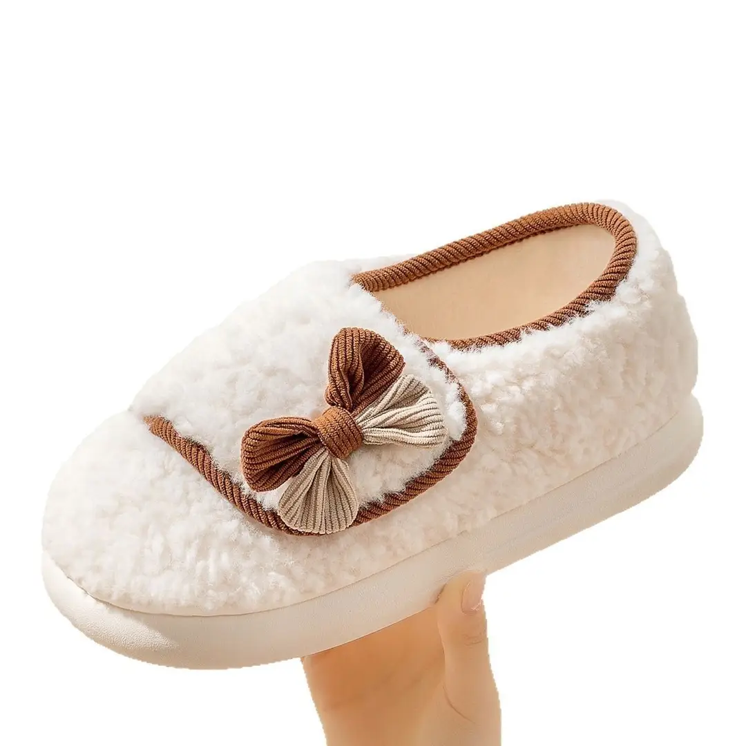 Non-Slip Moon Shoes Autumn and Winter Thick Bottom Heel 2023 New in October Pregnant and Women's Postchildbirth Spring and Autumn Household Cotton Slippers for Women - Image 8