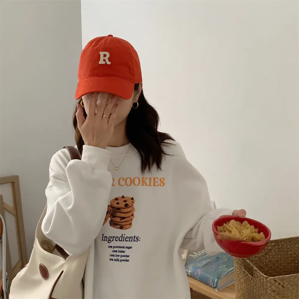 Women Baseball Cap Candy Color R Label Instagram Fashion - Image 4