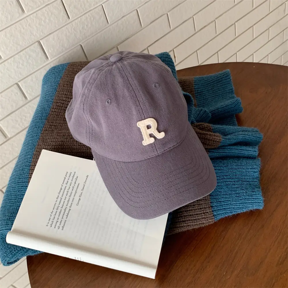 Women Baseball Cap Candy Color R Label Instagram Fashion - Image 2