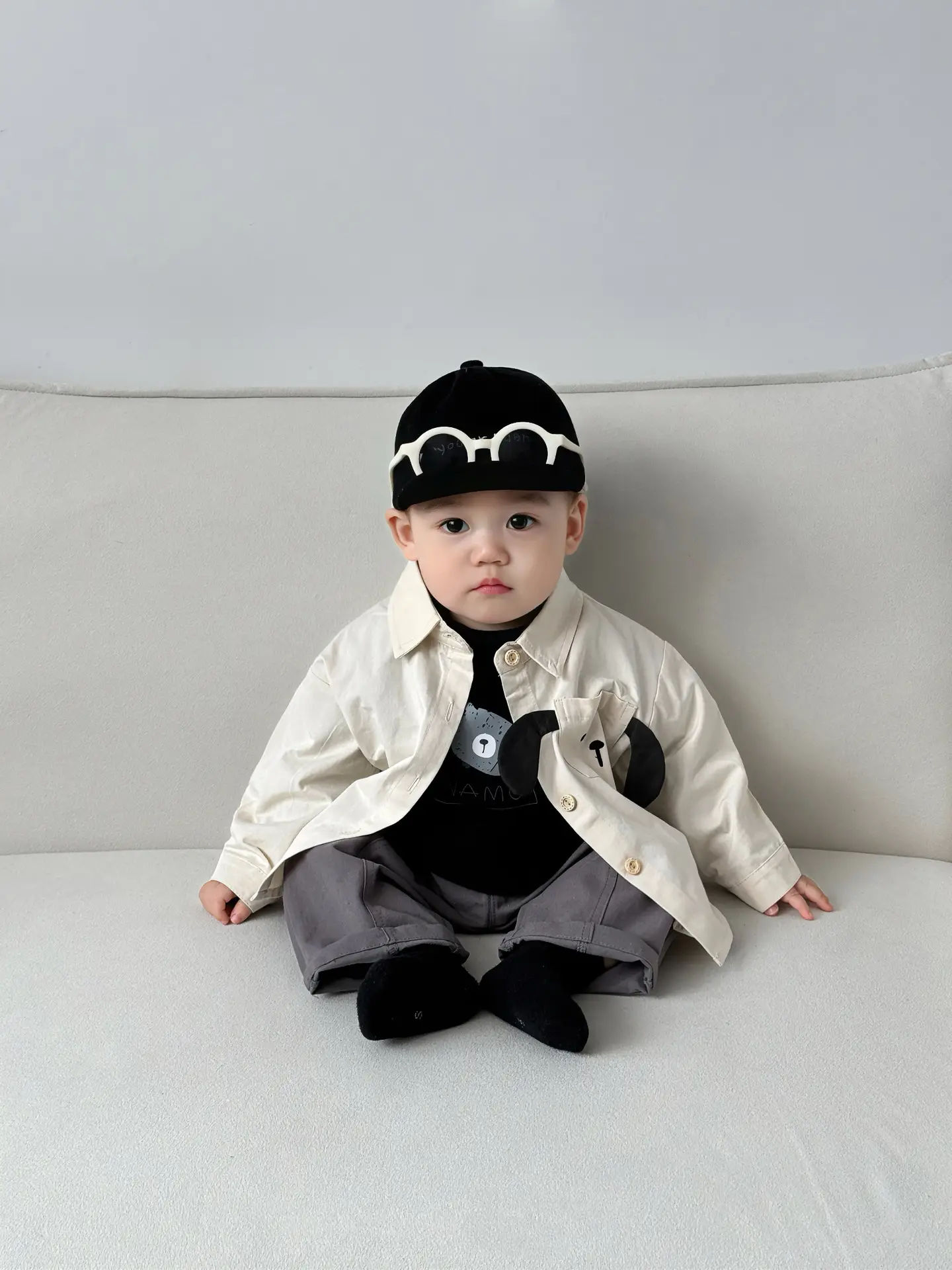 Baby Boy Spring Suit Fake Two Piece Top Long Sleeve T Shirt - Image 6