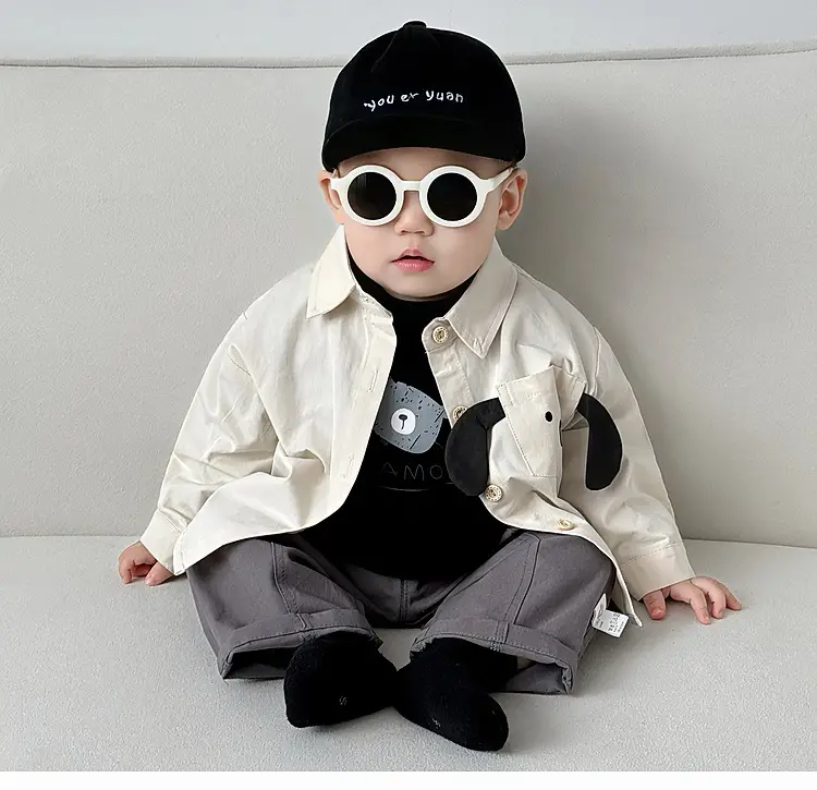 Baby Boy Spring Suit Fake Two Piece Top Long Sleeve T Shirt — feature 1