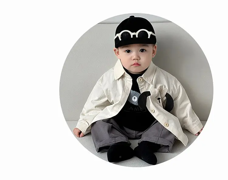 Baby Boy Spring Suit Fake Two Piece Top Long Sleeve T Shirt — feature 13