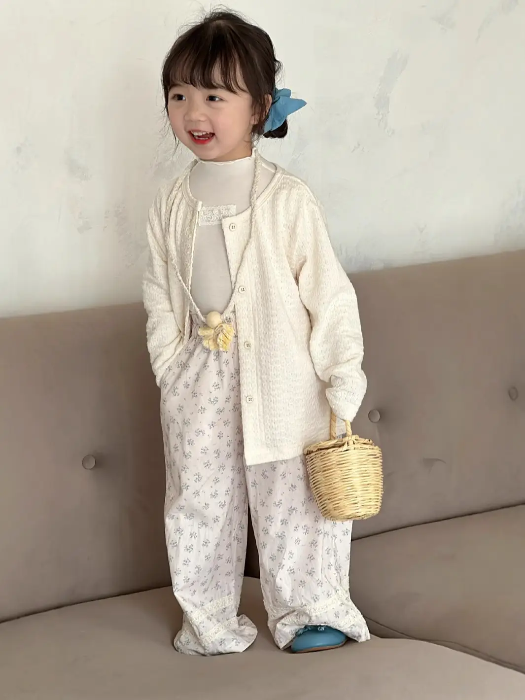 Girls Korean Jacket Pants Pastoral 2025 Spring Set - Image 5
