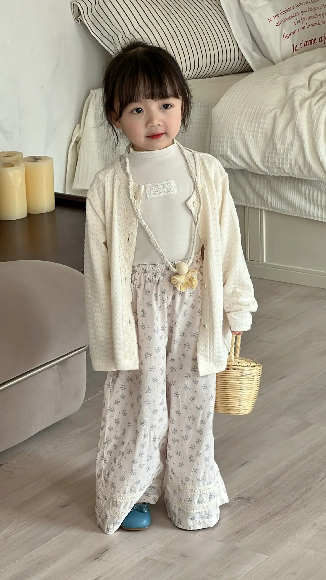 Girls Korean Jacket Pants Pastoral 2025 Spring Set — feature 12