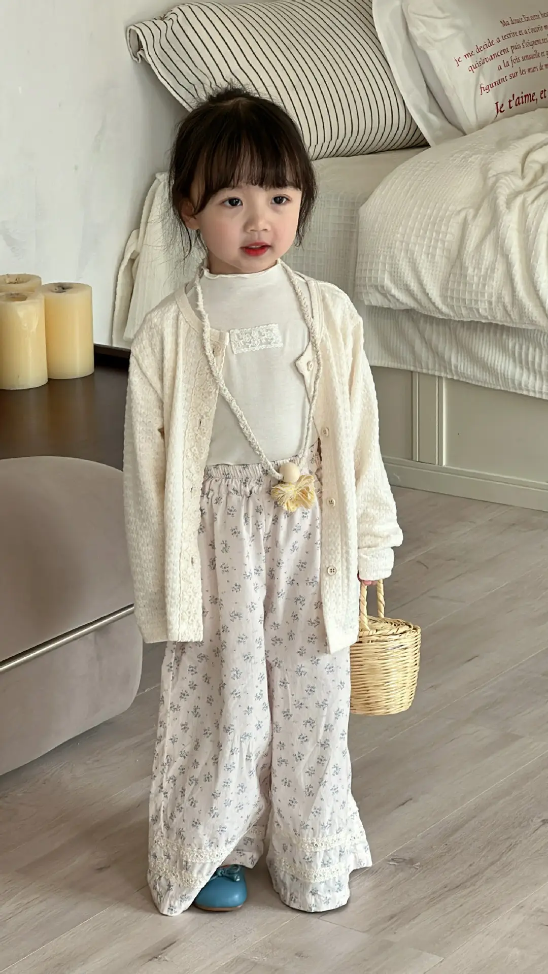 Girls Korean Jacket Pants Pastoral 2025 Spring Set — feature 13