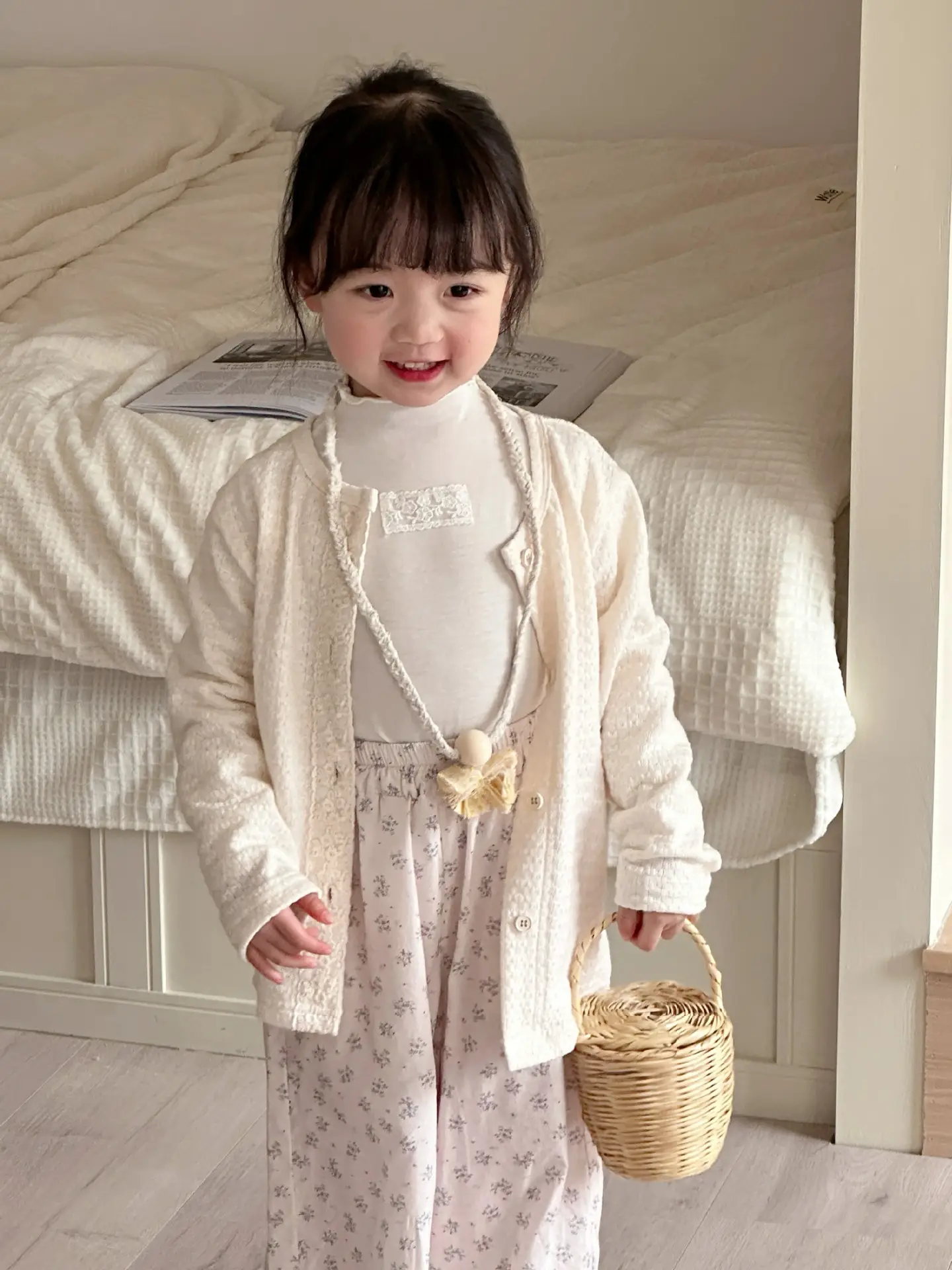 Girls Korean Jacket Pants Pastoral 2025 Spring Set — feature 14