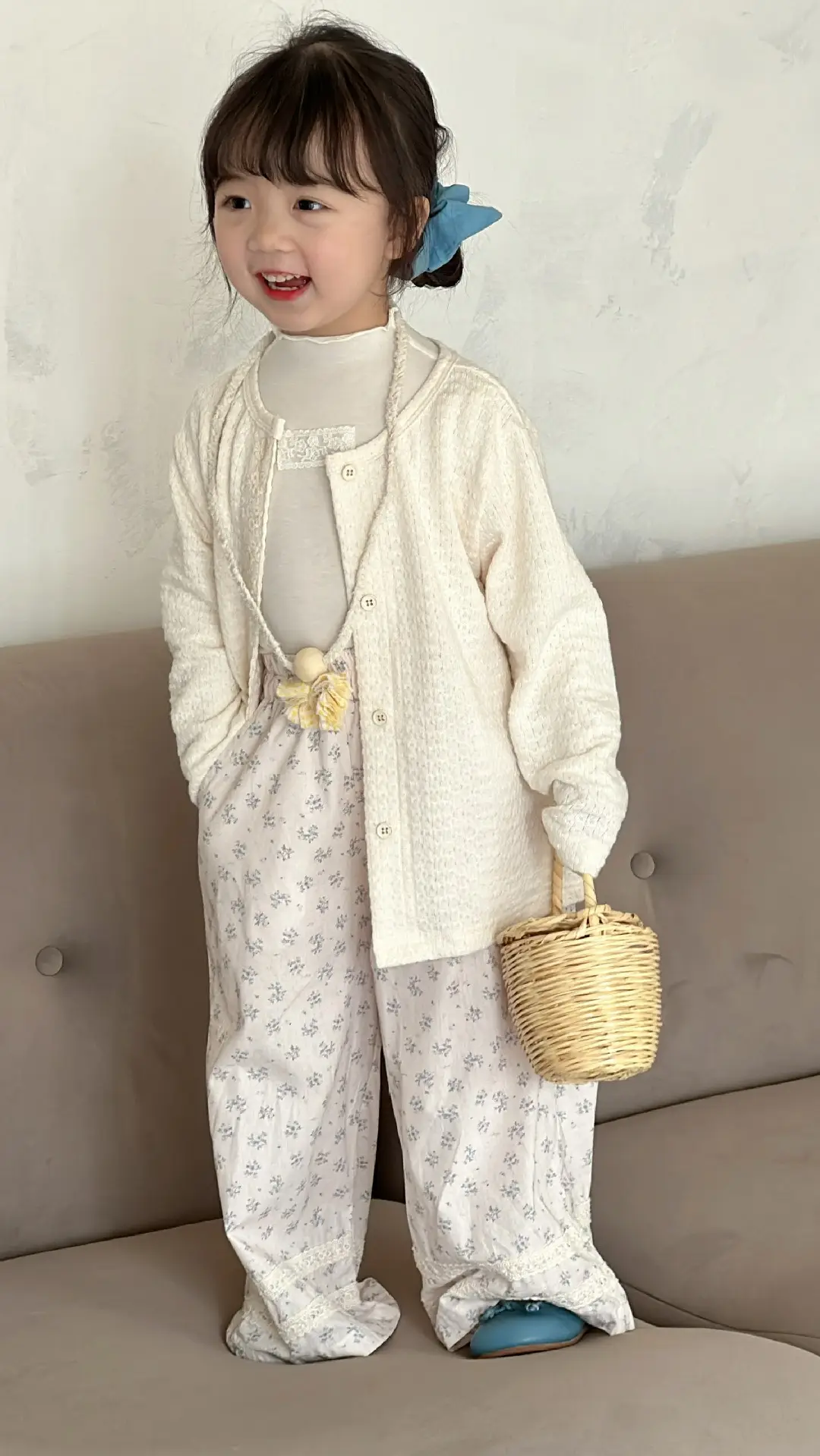 Girls Korean Jacket Pants Pastoral 2025 Spring Set — feature 8
